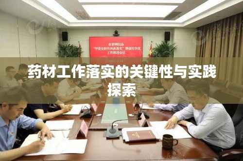 药材工作落实的关键性与实践探索