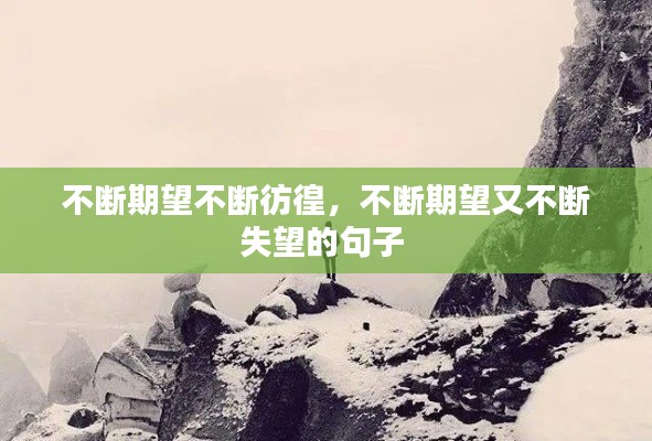 不断期望不断彷徨,不断期望又不断失望的句子