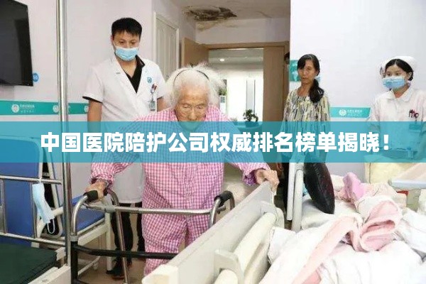 中国医院陪护公司权威排名榜单揭晓！